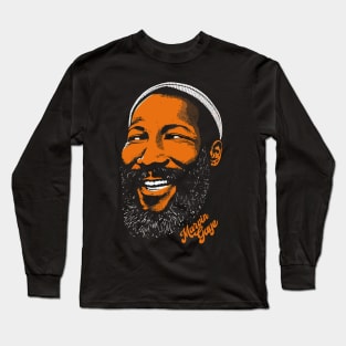 Marvin Gaye / Retro Style Illustration Design Long Sleeve T-Shirt